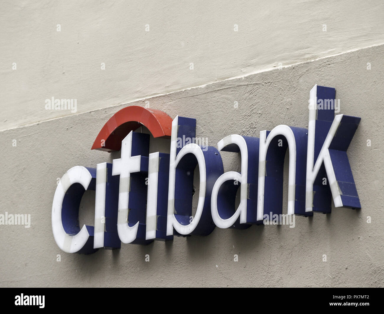 Writing logo Citibank Stock Photo Alamy
