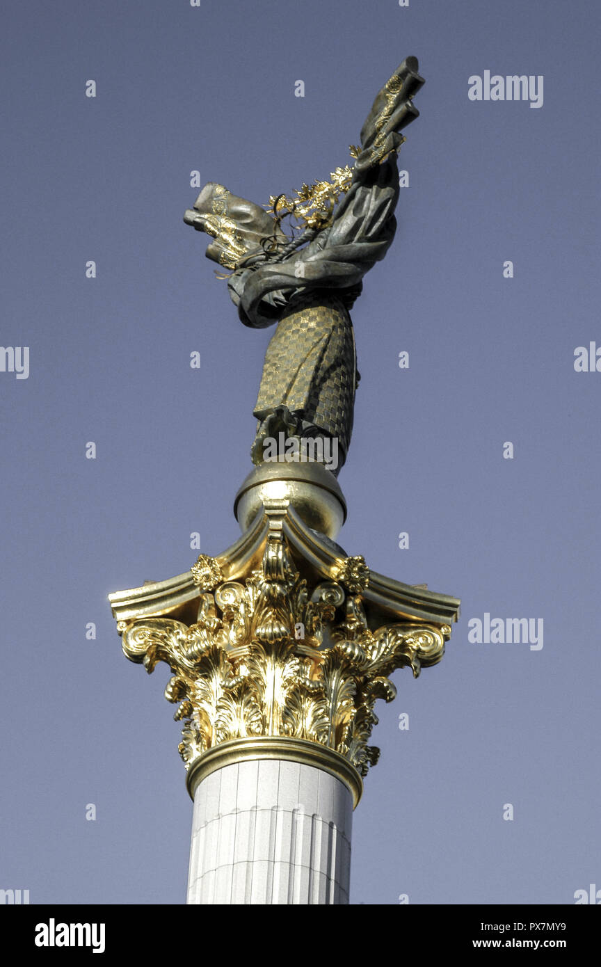 Kiev, Statue of Liberty at Indepedence Square (Majdan), Ukraine, Majdan