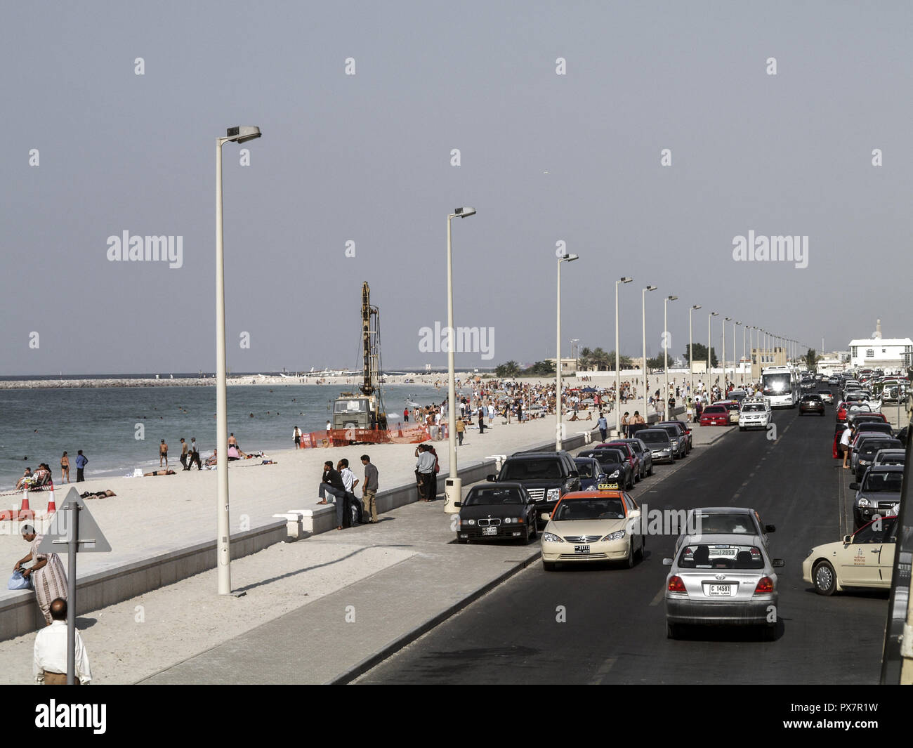 Dubai Public Beach Near Jumeirah Beach Hotel United Arab