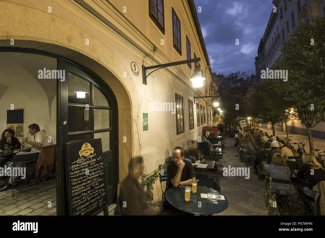 Vienna, Spittelberg, restaurant Amerlingbeisl, Austria, 7. District Stock Photo