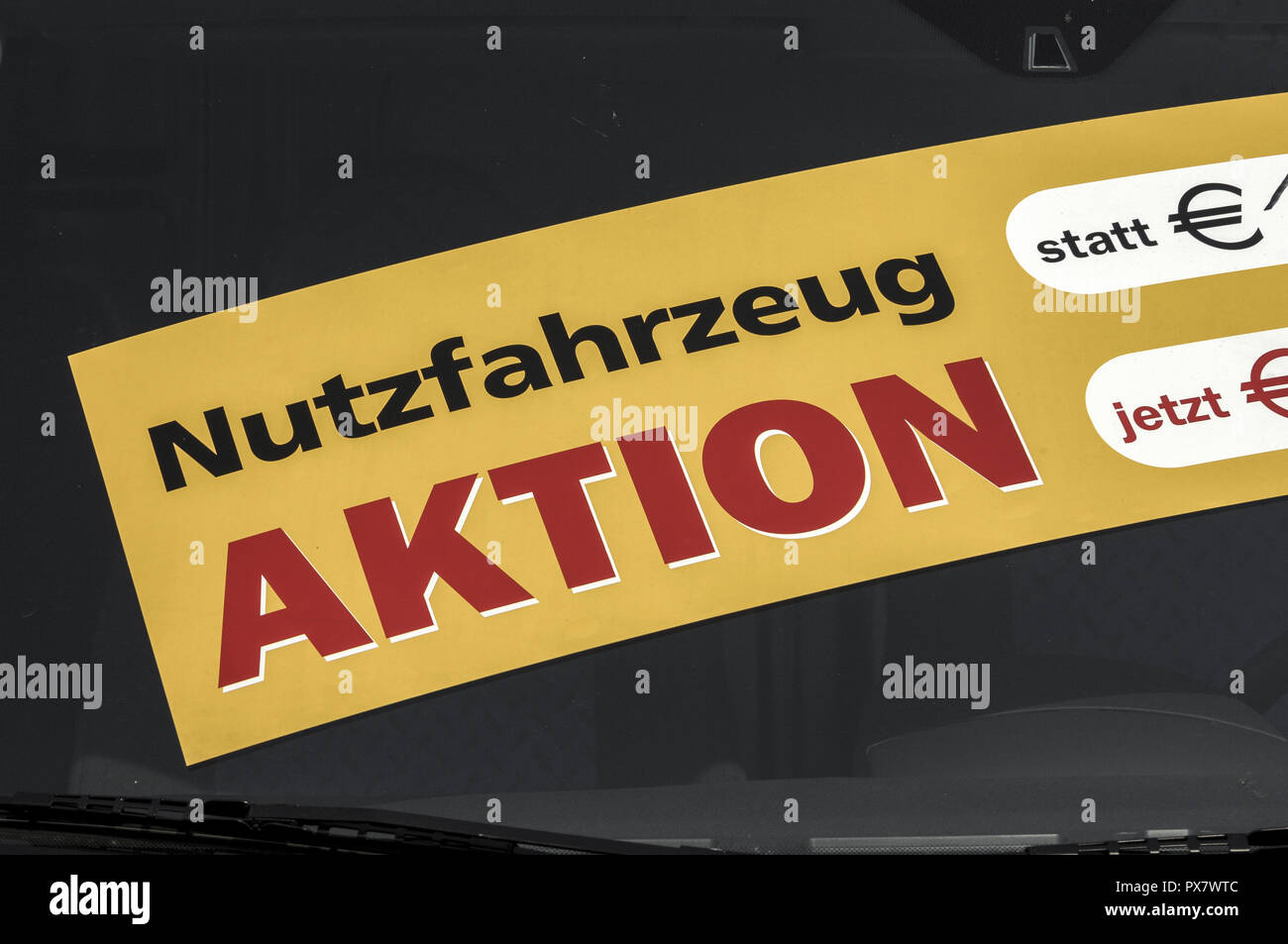 Offer commercial vehicle, Austria Stock Photo