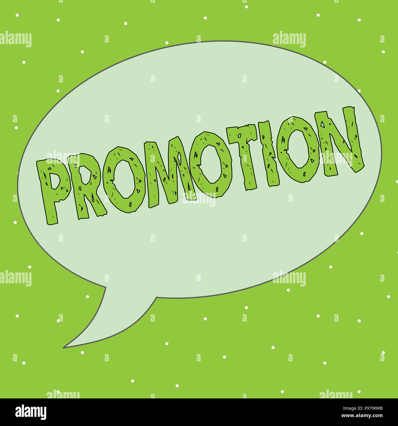 Promoting Text Handwriting text Promotion. Concept meaning Activity supporting a cause ...