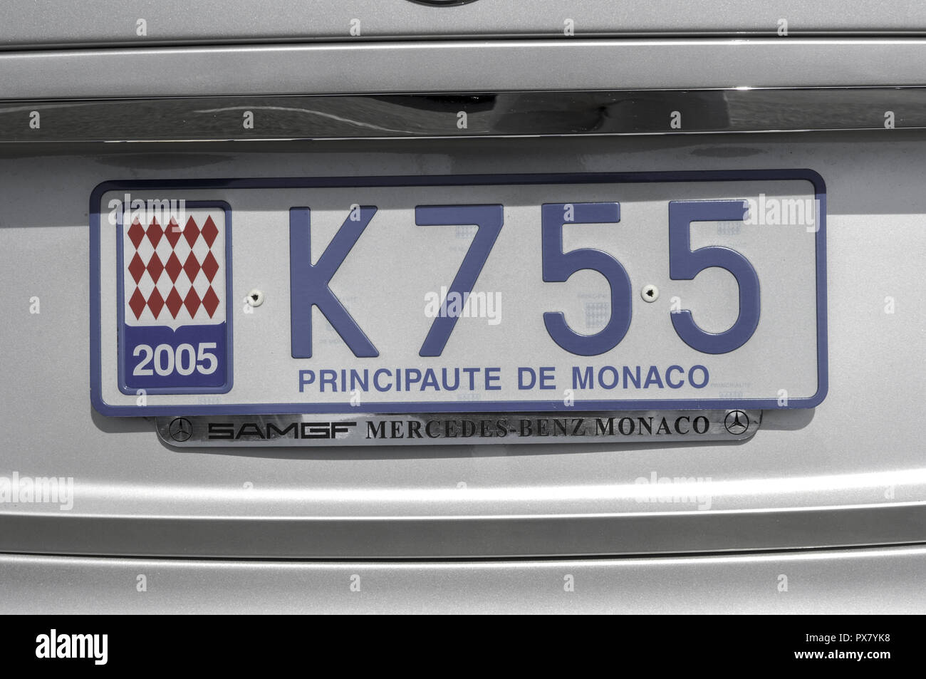 Monaco, number plate Stock Photo - Alamy