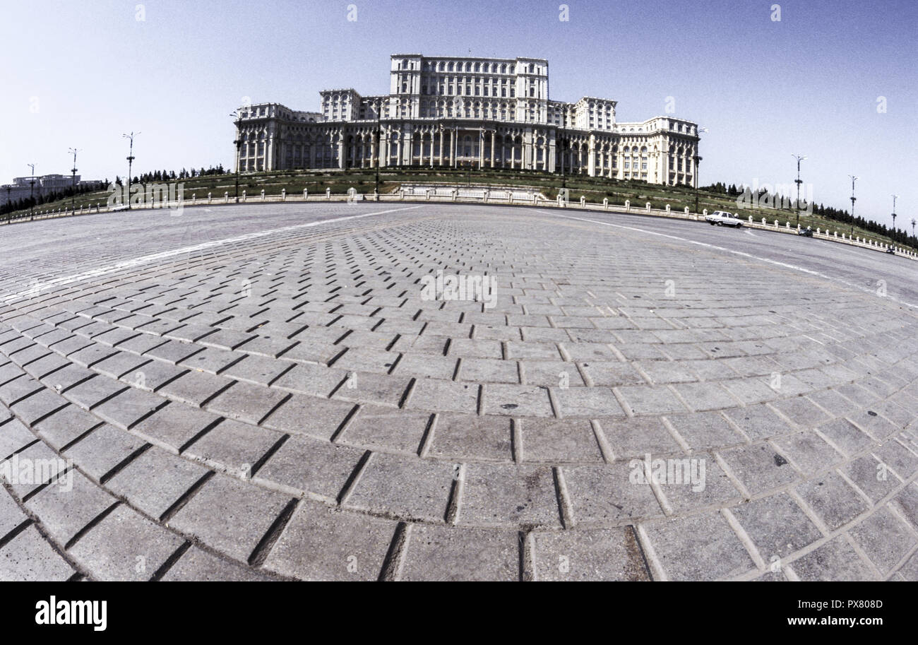 Bucuresti, parliament palace, museum casa poporului, Romania, Bucharest Stock Photo