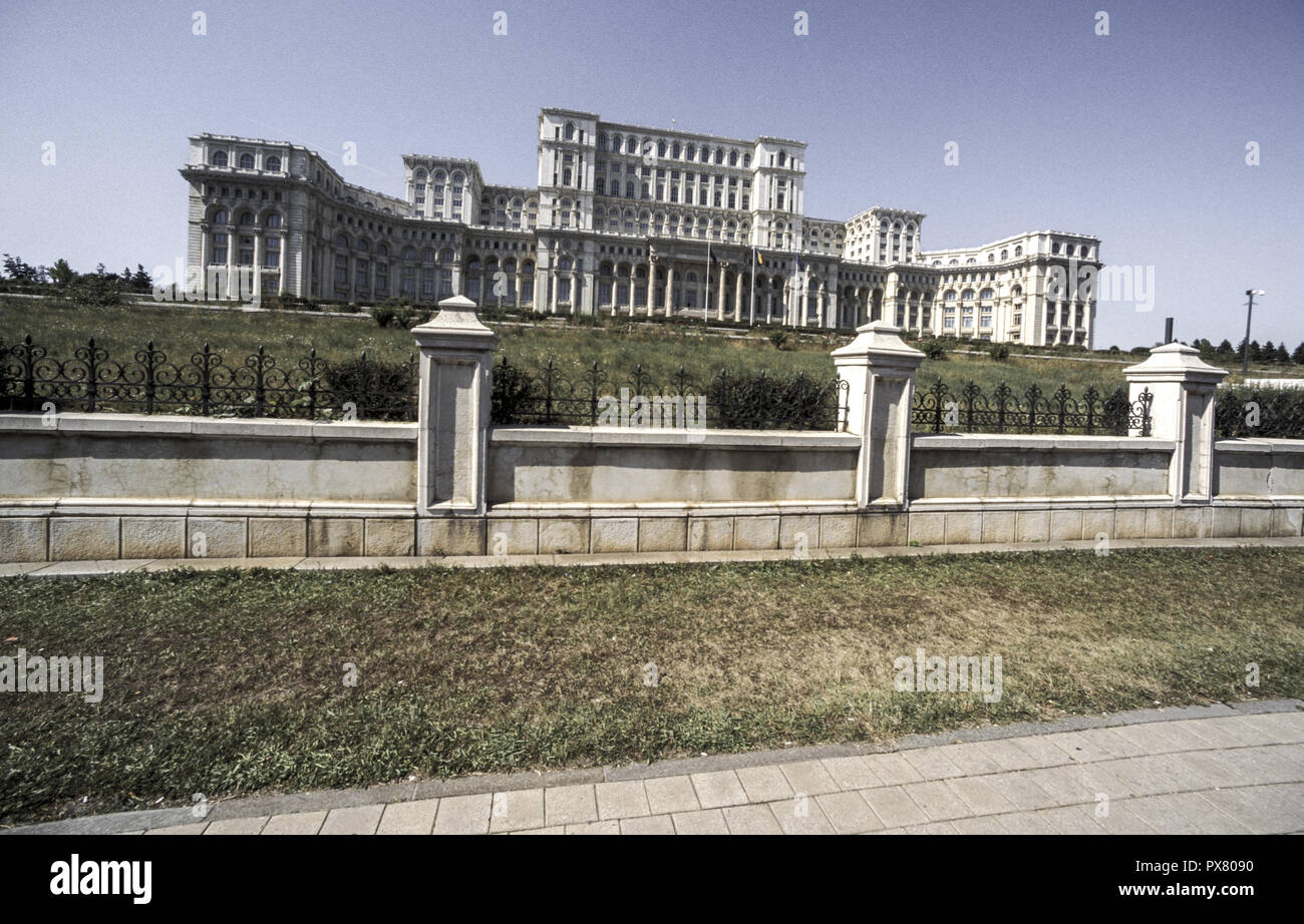 Bucuresti, parliament palace, museum casa poporului, Romania, Bucharest Stock Photo