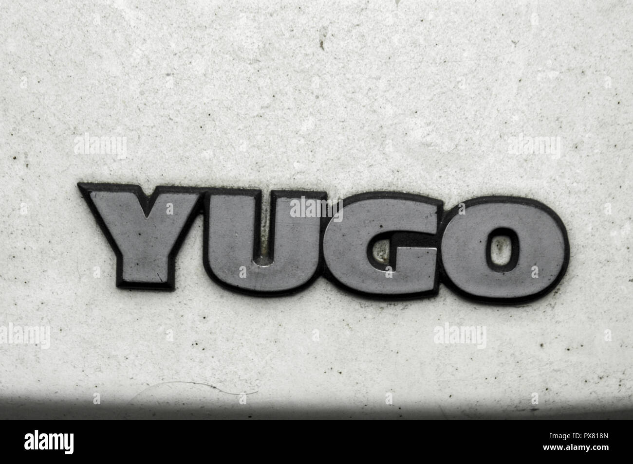 Car brand Yugo, Serbia-Montenegro, Belgrade Stock Photo