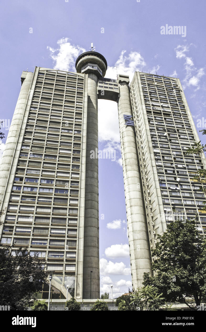 Beograd, Genex Tower, Serbia-Montenegro, Belgrade Stock Photo