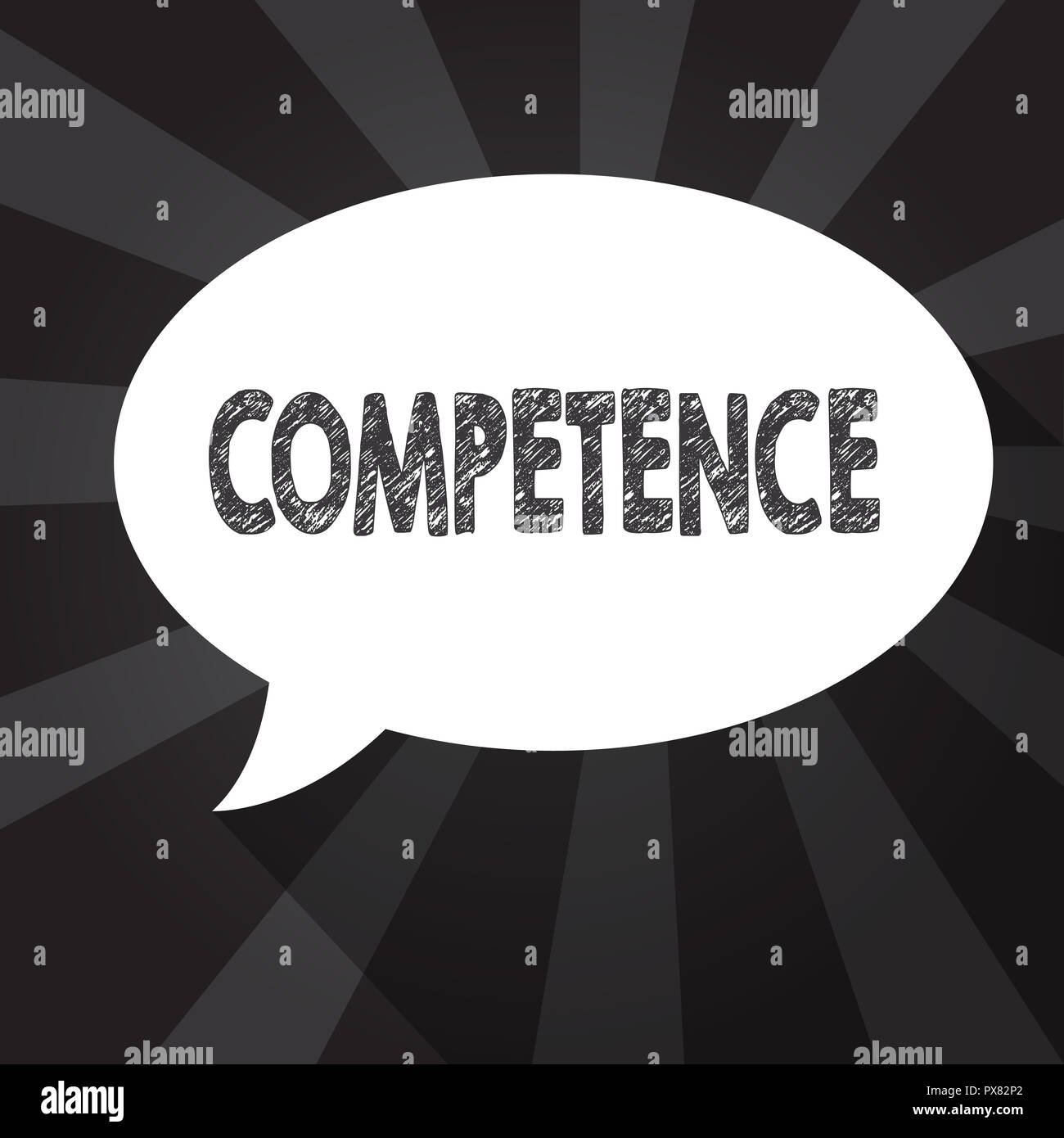 Word writing text Competence. Business concept for Knowledge 
