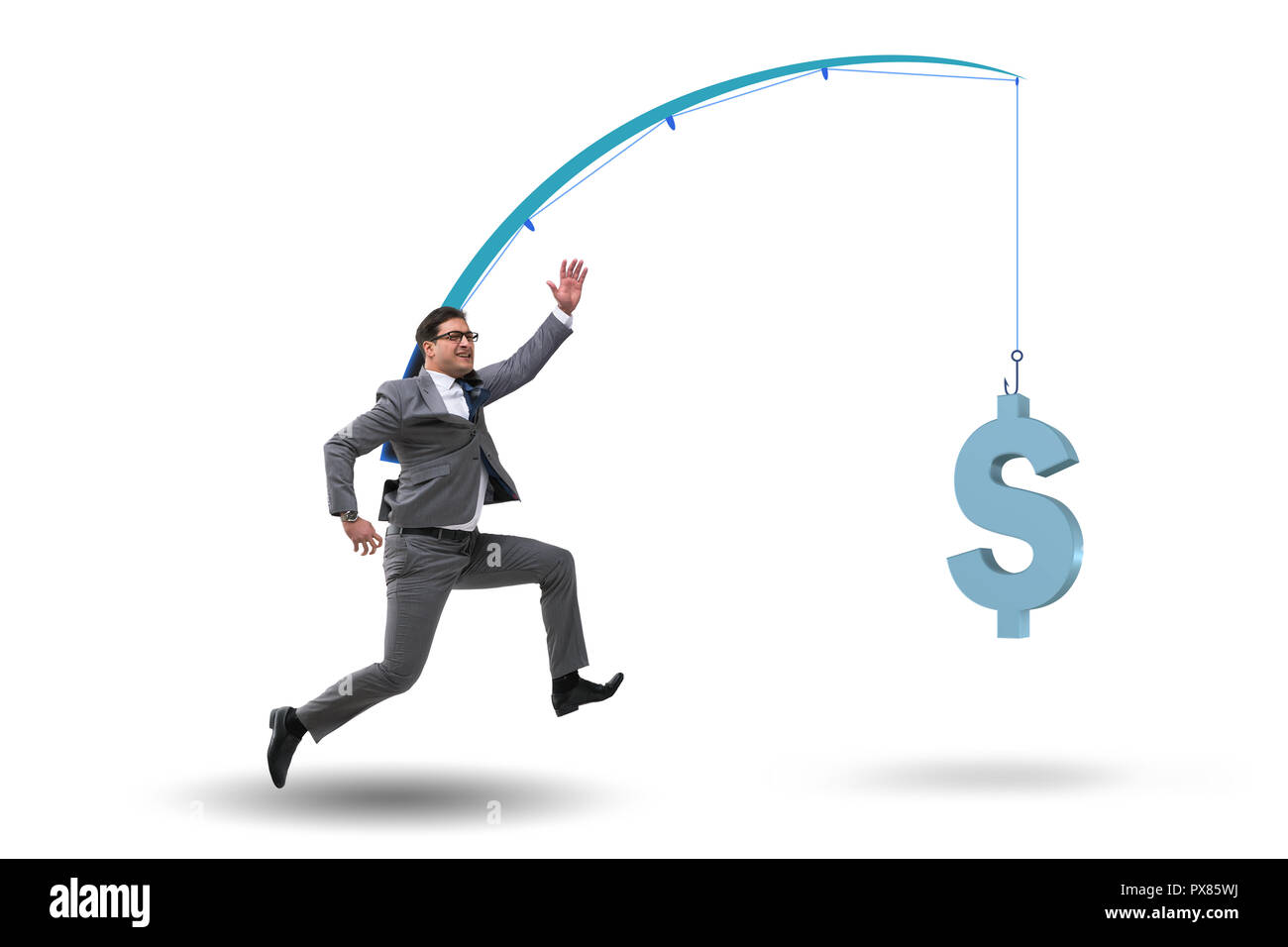 Chasing Money Hands Reaching For A Money Bag Stock Illustration - Download  Image Now - 2015, Abundance, Allowance - iStock