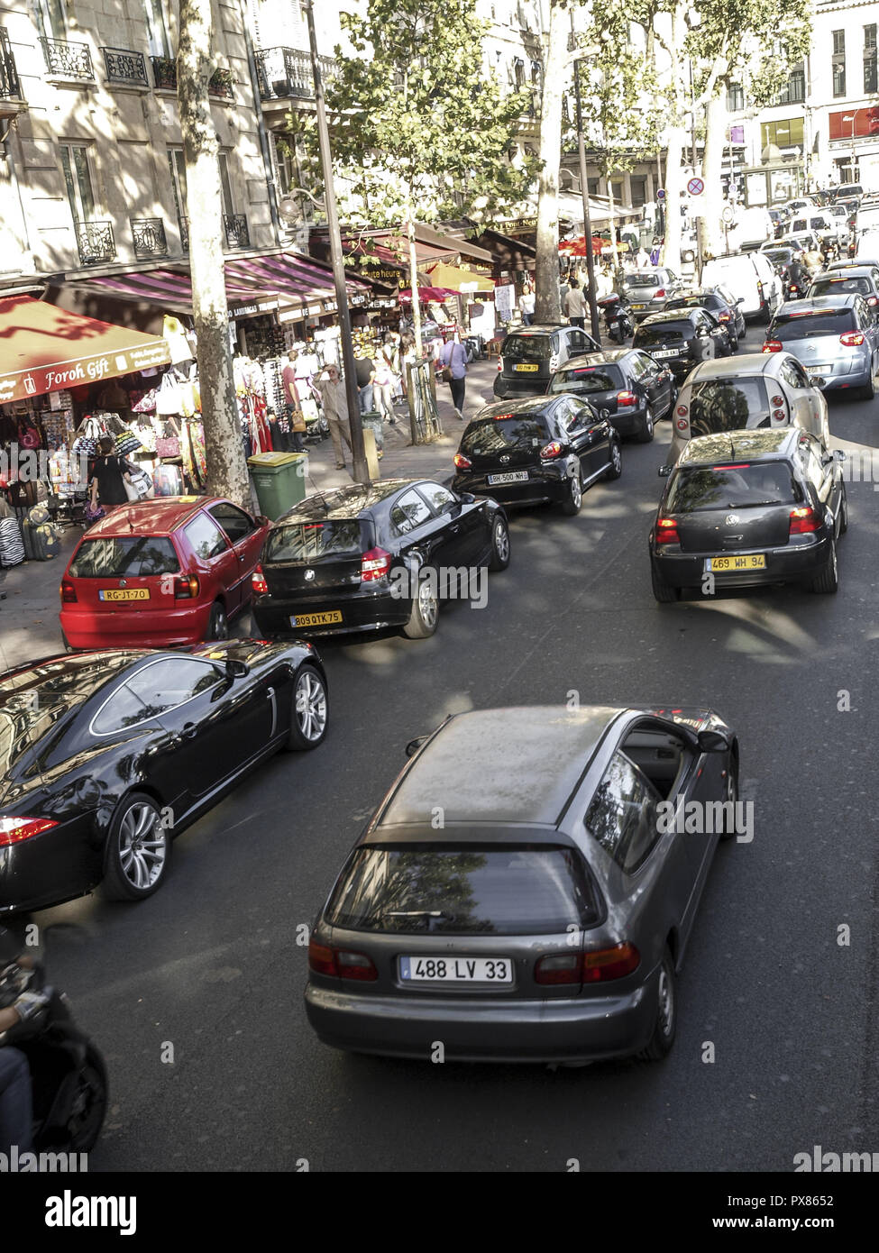 Paris, city traffic, France Stock Photo Alamy