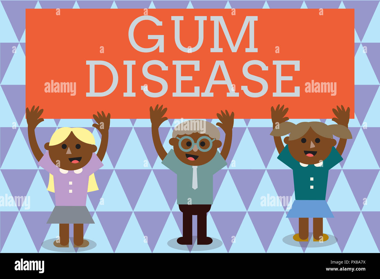 Handwriting text Gum Disease. Concept meaning Inflammation of the soft tissue Gingivitis Periodontitis. Stock Photo