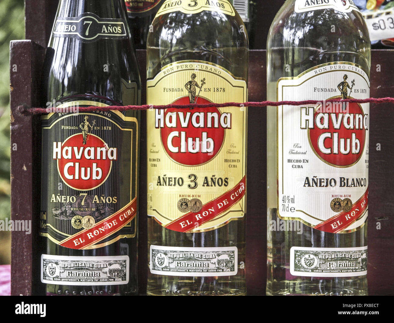 Cuban rum, Havanna Club, Cuba Stock Photo Alamy