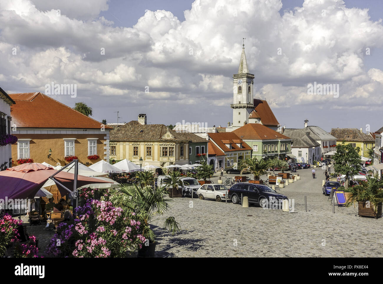Austria, Burgenland, Rust, old city center, Northern Burgenland Stock Photo