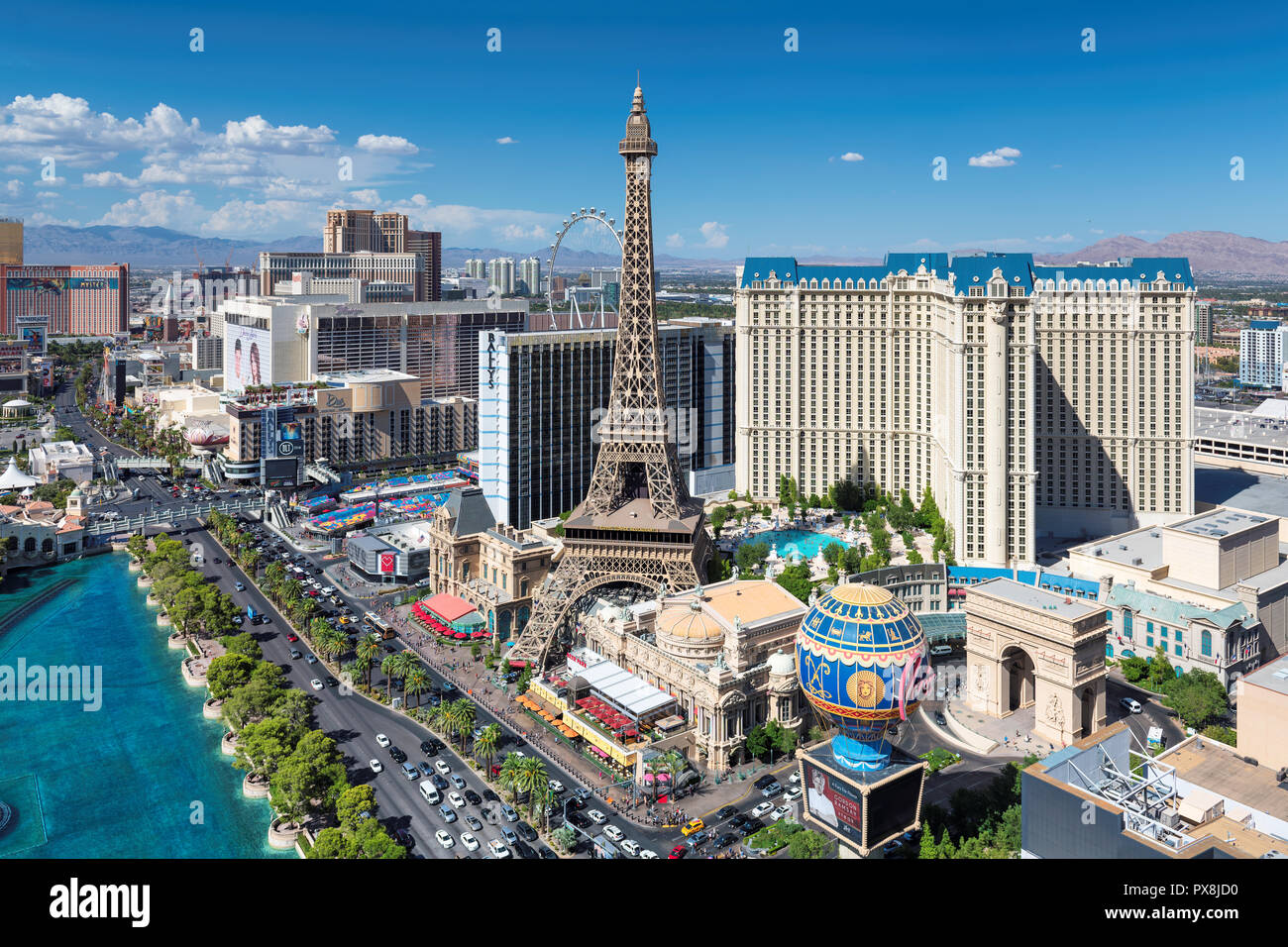 Las Vegas Strip skyline Stock Photo - Alamy