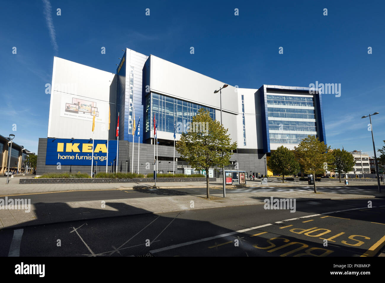 Exterior of the IKEA home furnishings store on Croft Road in Coventry city centre UK Stock Photo