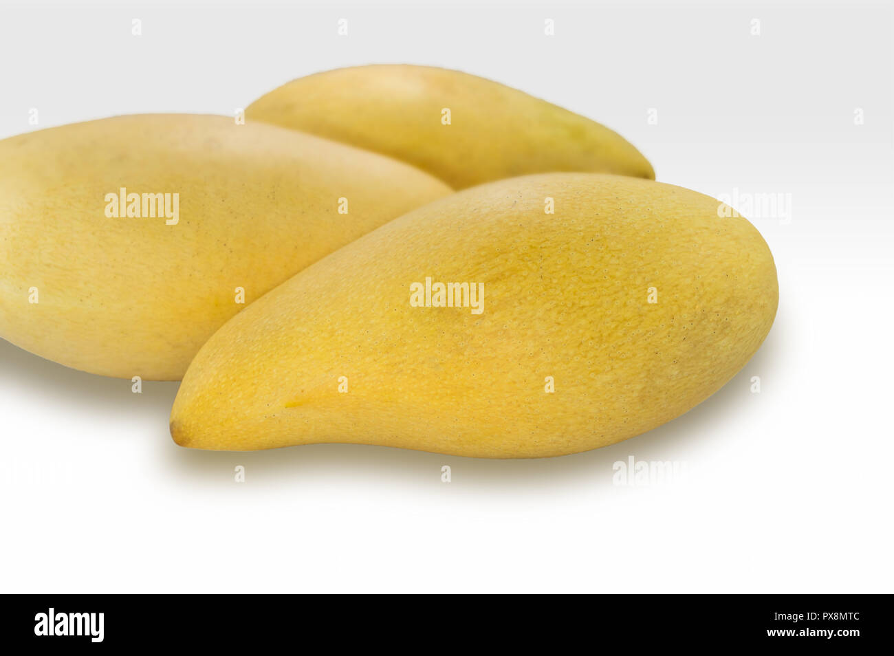 Nam Doc Mai, Mango isolated on white background Stock Photo Alamy