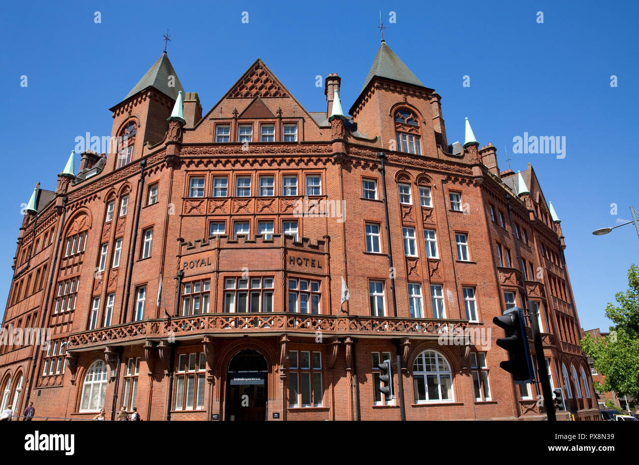 Royal Business Centre, formerly the Royal Hotel, opposite Anglia Television in Norwich, Norfolk, UK Stock Photo