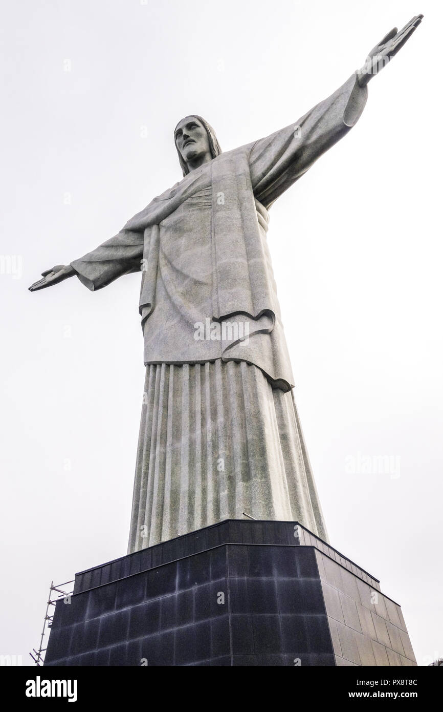 Rio de Janeiro, Parque Nacional da Tijuca, Cristo Redentor, Corcovado, Brazil Stock Photo