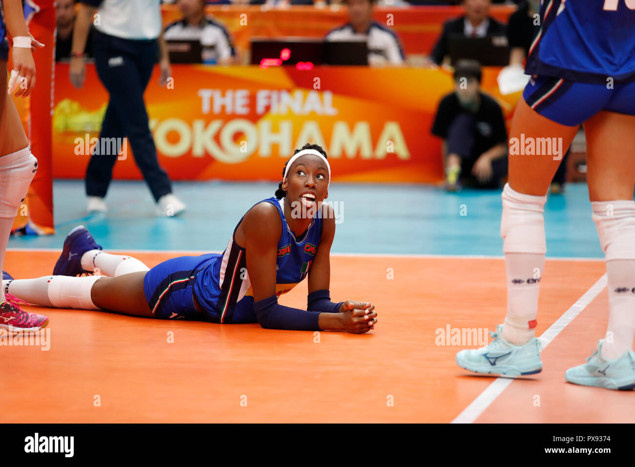 Kanagawa, Japan. 19th Oct, 2018. Paola Ogechi Egonu (ITA) Volleyball