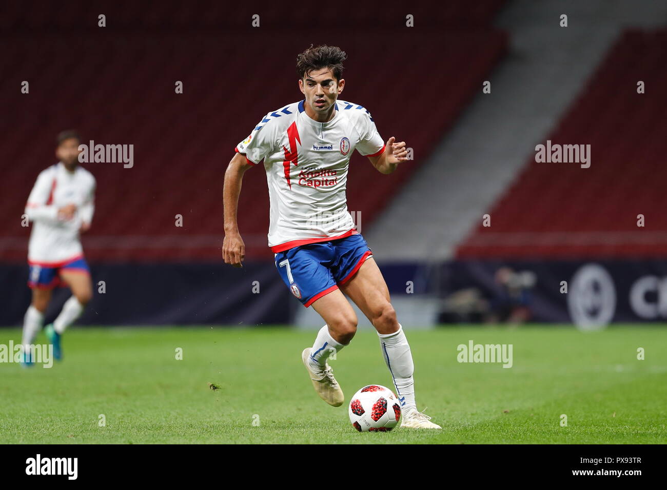 Madrid Spain 15th Oct 2018 Enzo Fernandez Cf Rayo Football Soccer Spanish Copa Del Rey Match Between Cf Rayo Majadahonda 1 1 Sporting Gijon At The Wanda Metropolitano Stadium In Madrid Spain