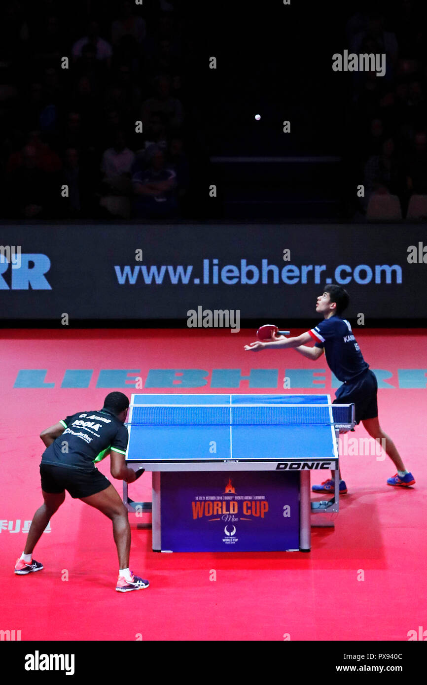 Paris, France. Credit: D. 19th Oct, 2018. General view Table Tennis : ITTF  Men's World Cup 2018 table tennis tournament Second Stage Draw at Disney  Events Arena of Disneyland Paris in Paris,