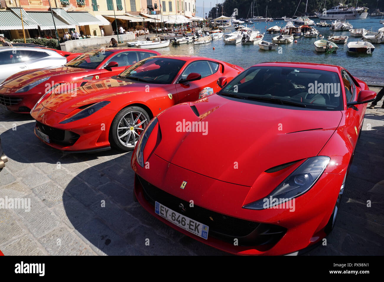PORTOFINO, ITALY - OCTOBER 20, 2018 - Ferrari holds 70 years ...