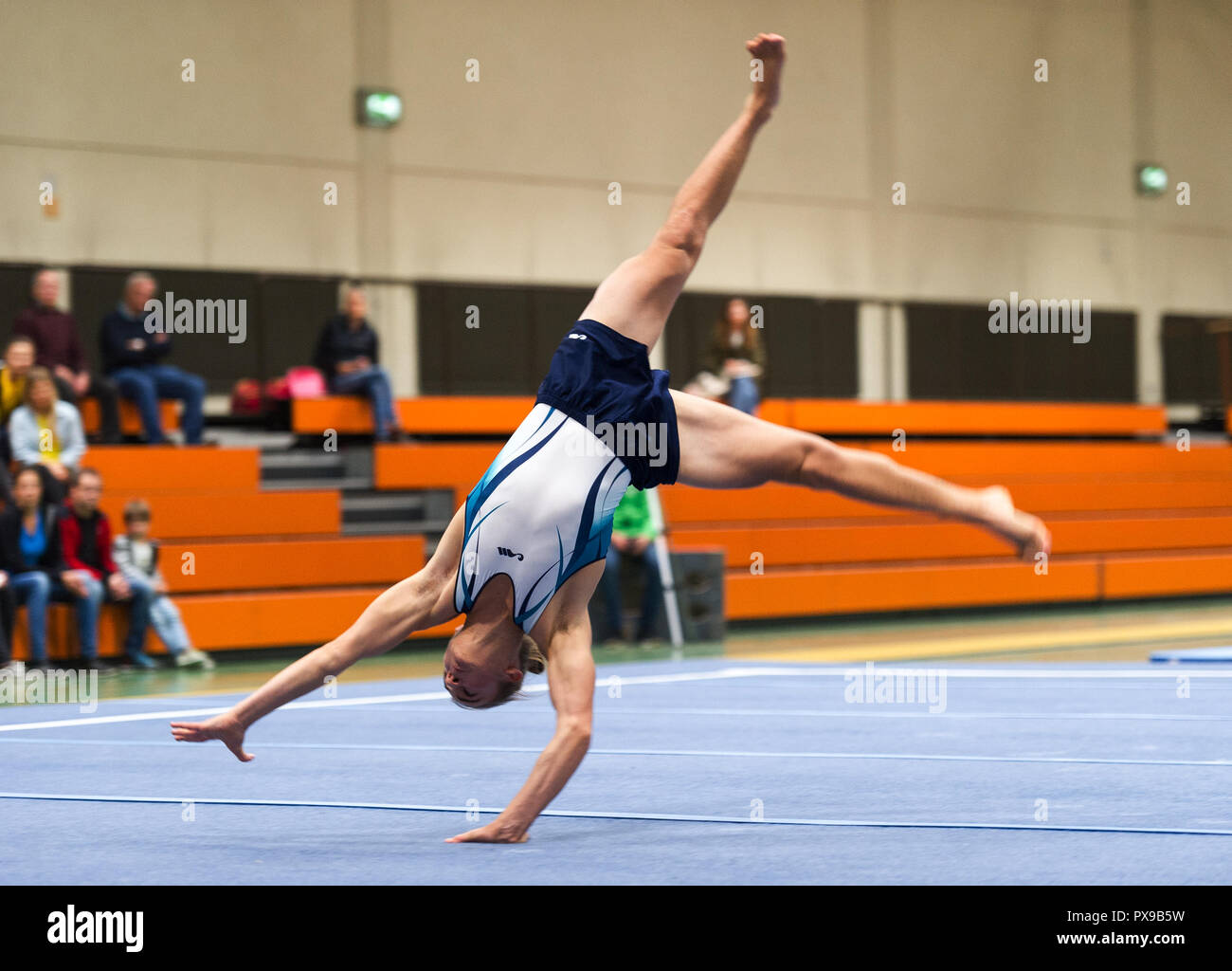 Deutschland. 20th Oct, 2018. Jens Rudat (Groetzingen). GES/Gymnastics/TSV Groetzingen - TG Saar, 20.10.2018 - | usage worldwide Credit: dpa/Alamy Live News Stock Photo