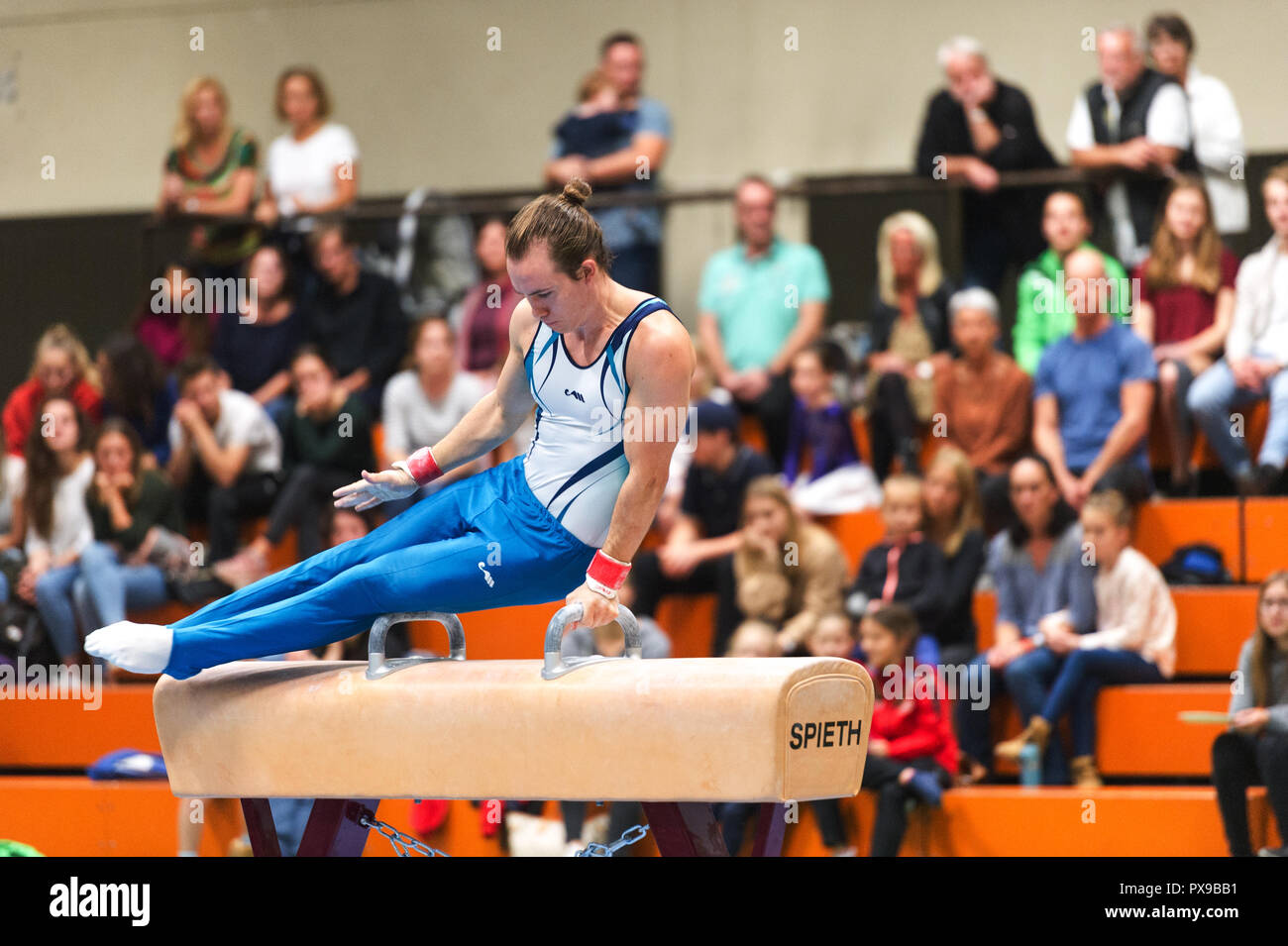 Miro Goettler (Groetzingen). GES / Gymnastics / TSV Groetzingen - TG Saar, 20.10.2018 - | usage worldwide Stock Photo