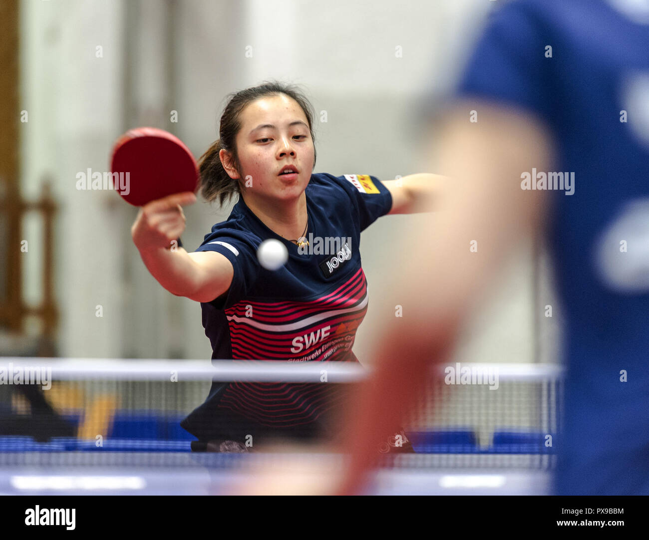 Lisa Lung (TV Busenbach). GES / Table Tennis / 1st Bundesliga: TV Busenbach  - SV Boeblingen, 20.10.2018 - | usage worldwide Stock Photo - Alamy