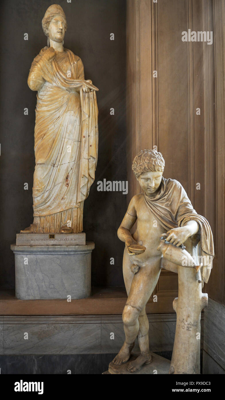 Sculptures at the exposition in Vatican museums Stock Photo Alamy