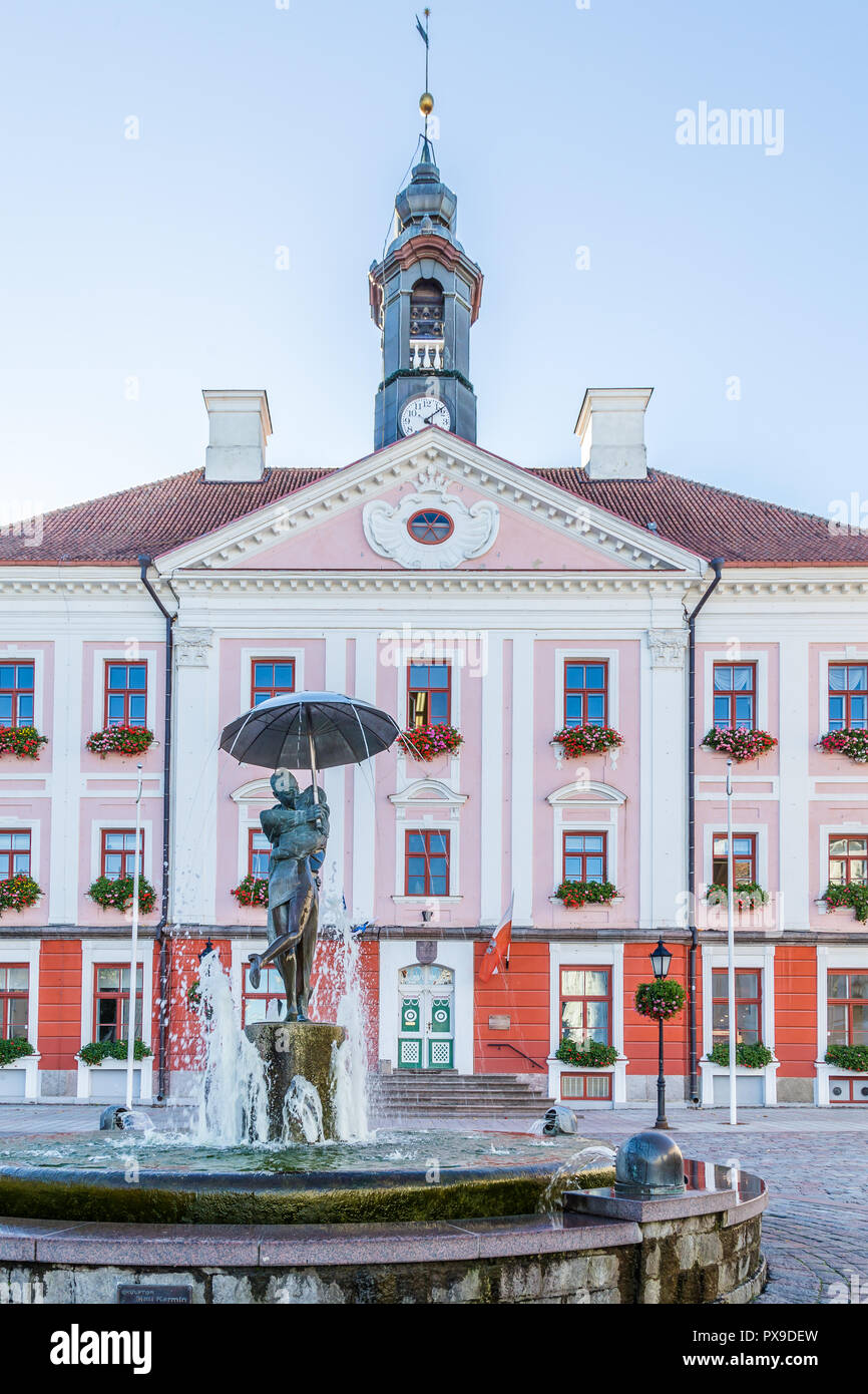 Town hall Tartu Estonia Stock Photo