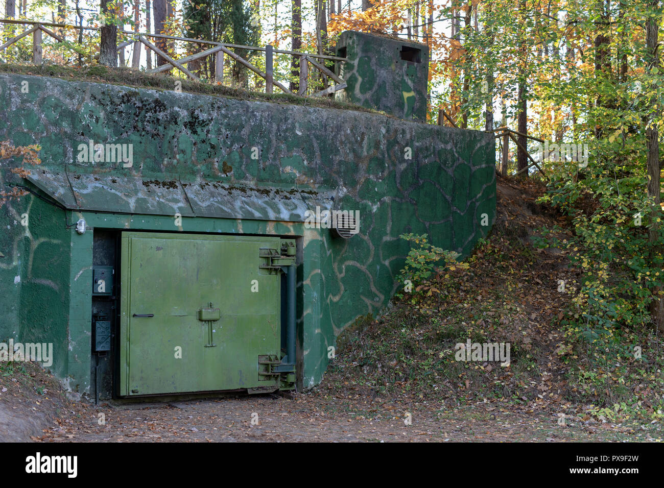 Old nuclear bunkers in Central Europe. Atomic shelters hidden deep in