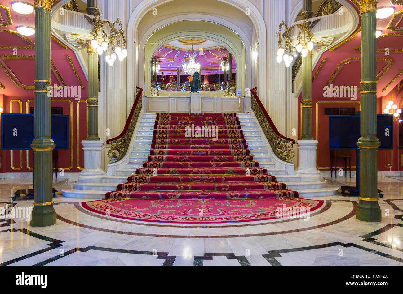 Interiors of the Arriaga Theatre in Bilbao, Basque Country, Spain Stock  Photo - Alamy