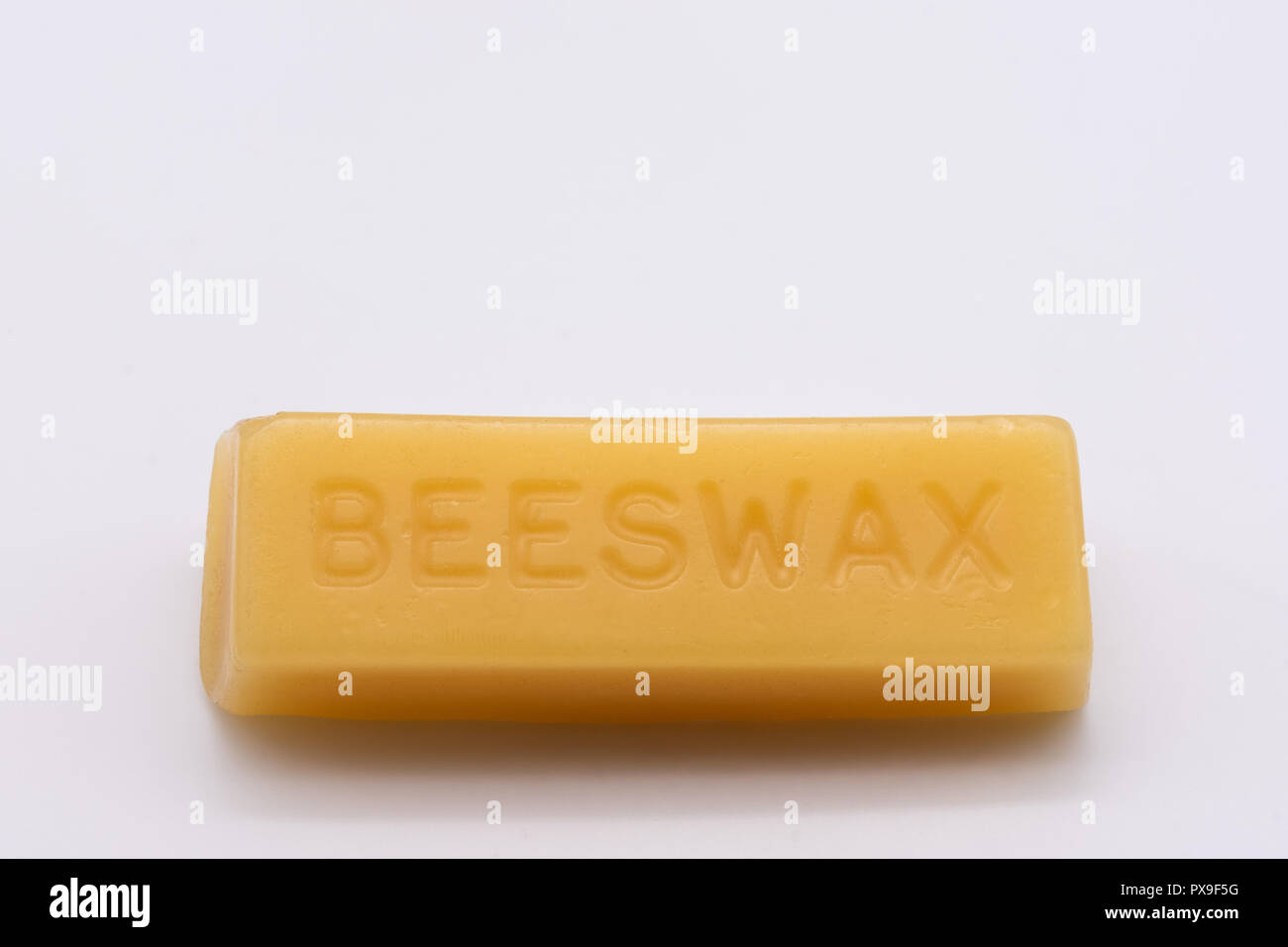 Beeswax block, 'mind your own beeswax', phrase from the 1930's Stock Photo