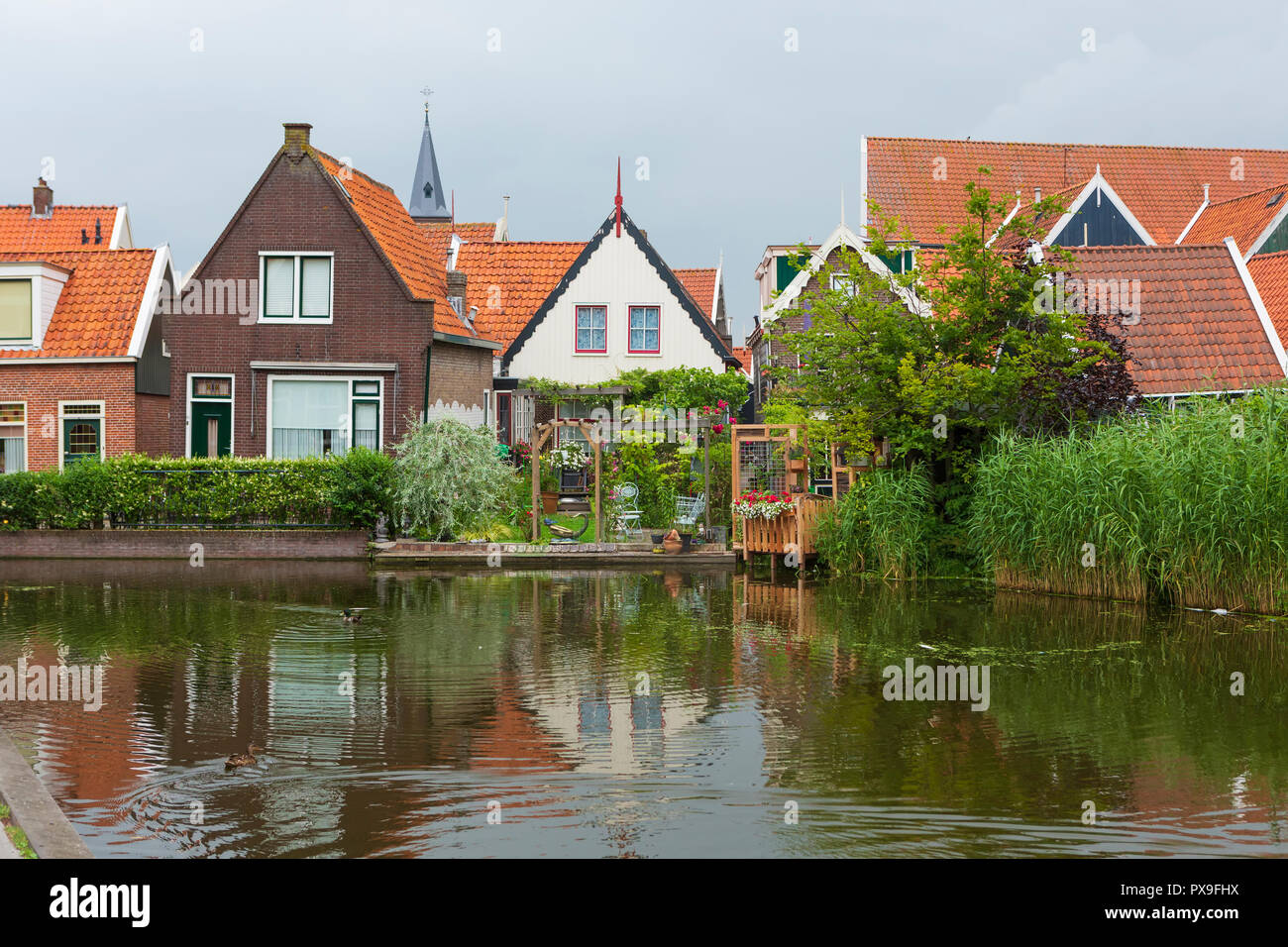 Volendam, Holland, on the Markermeer Lake, northeast of Amsterdam is