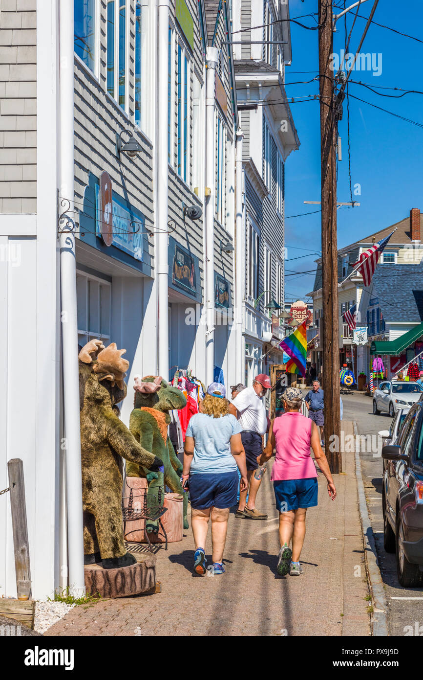 Downtown business center of Boothbay Harbor Maine in the United States  Stock Photo - Alamy