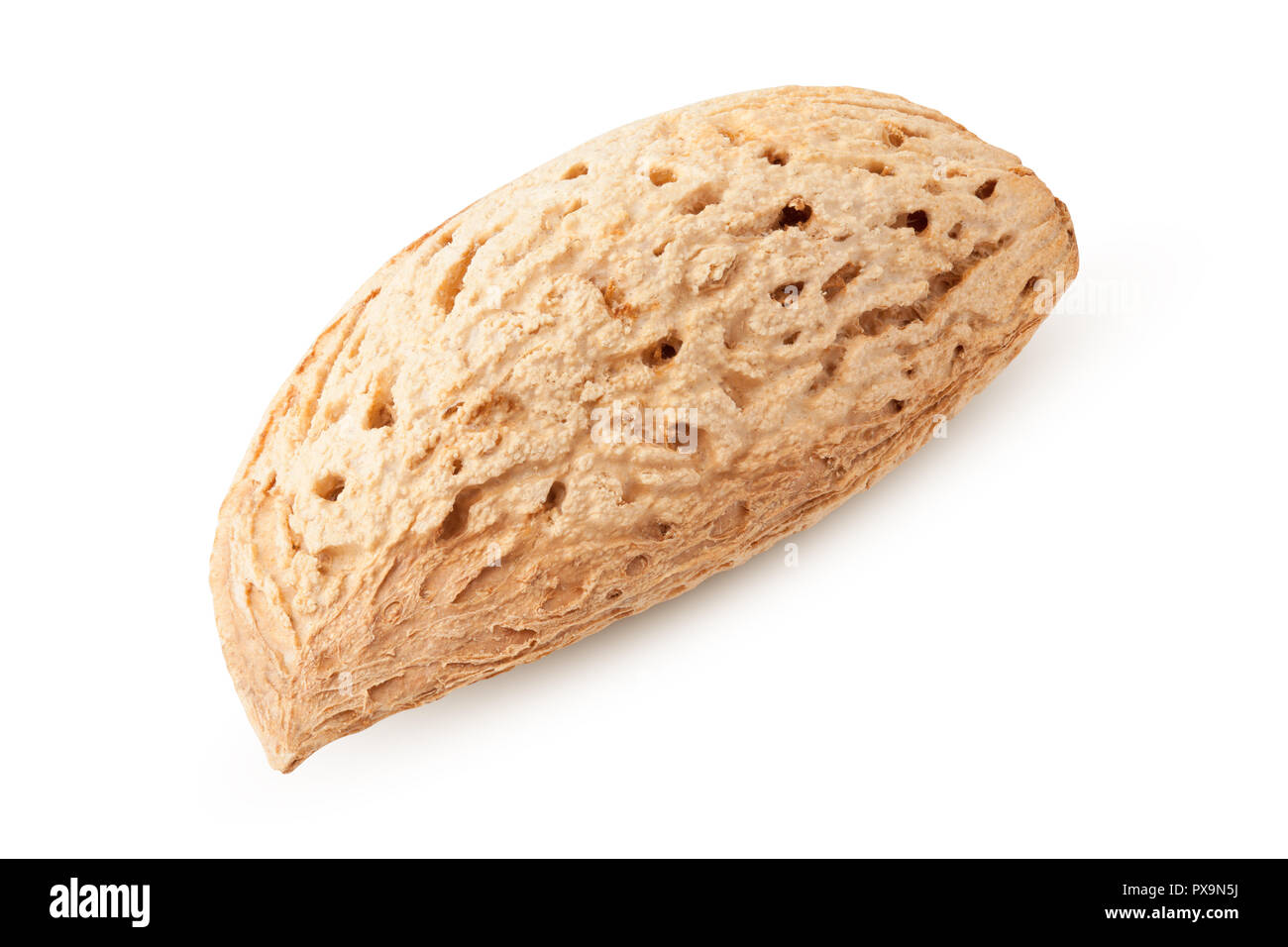 Almondsnut Shell Almond nut in shell isolated on white background, clipping path, full ...