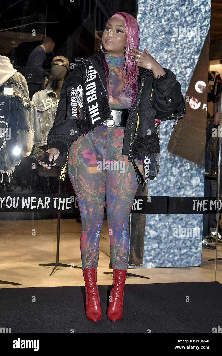 Nicki Minaj at the new Diesel Capsule Collection presentation in Milan,  Italy Featuring: Nicki Minaj Where: Milan, Italy When: 19 Sep 2018 Credit:  IPA/WENN.com **Only available for publication in UK, USA, Germany,