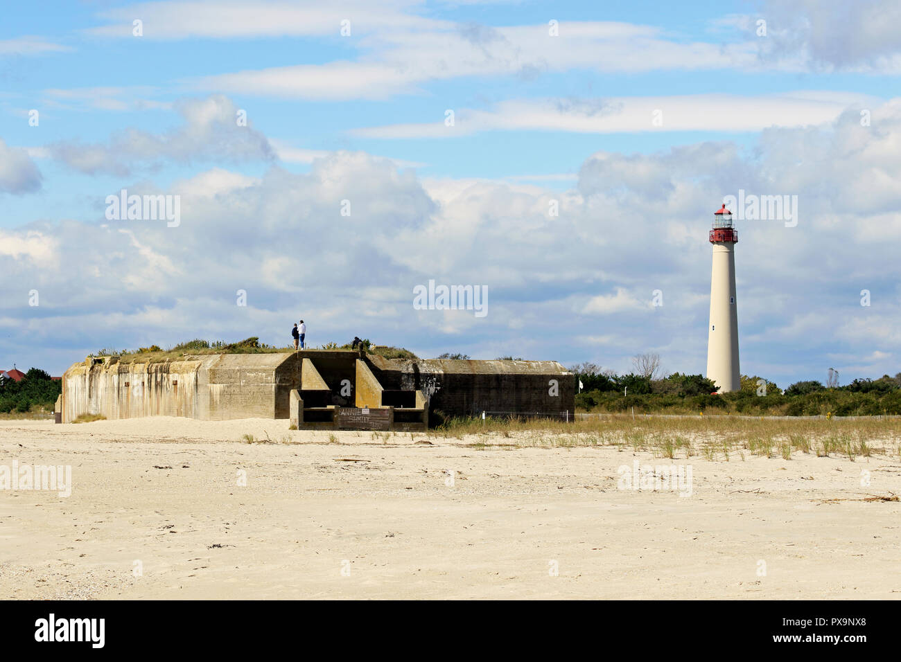 Cape May Lighthouse, Cape May Point, New Jersey, USA Stock Photo