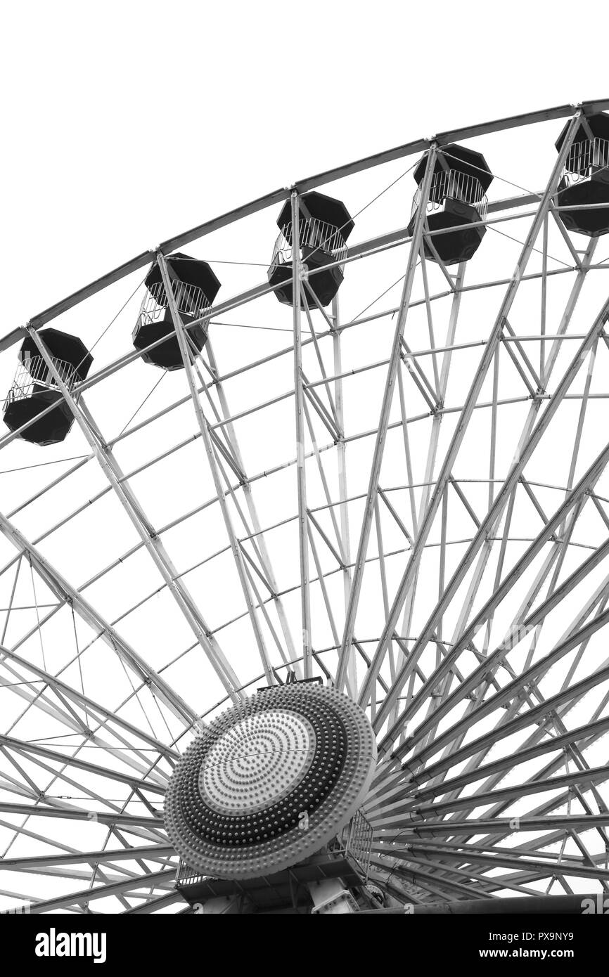 The Giant Ferris Wheel on the Jolly Roger at the Pier Amusements, Ocean City, New Jersey, USA Stock Photo