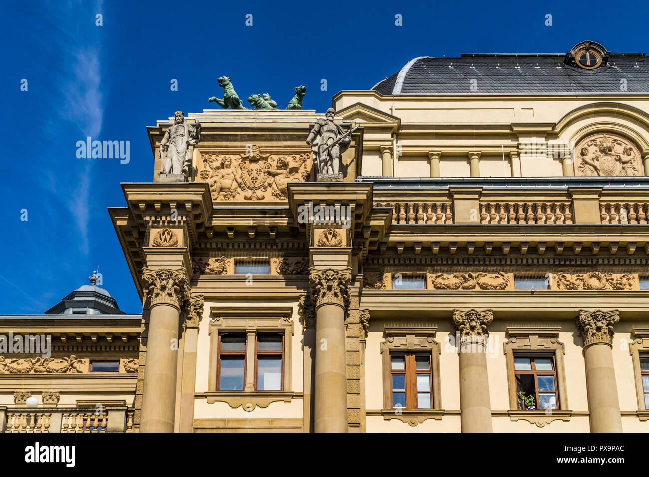 Germany Wiesbaden 2018-06-03 The Hessisches Staatstheater Wiesbaden is the State Theatre of the German state Hesse Stock Photo
