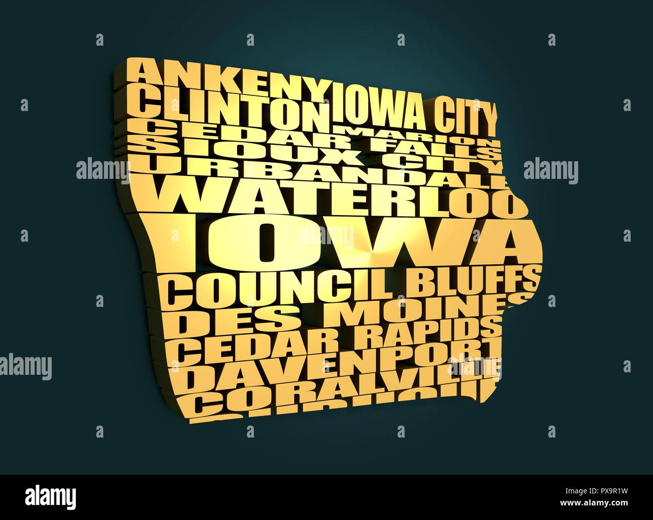 Map of sioux city iowa hires stock photography and images Alamy