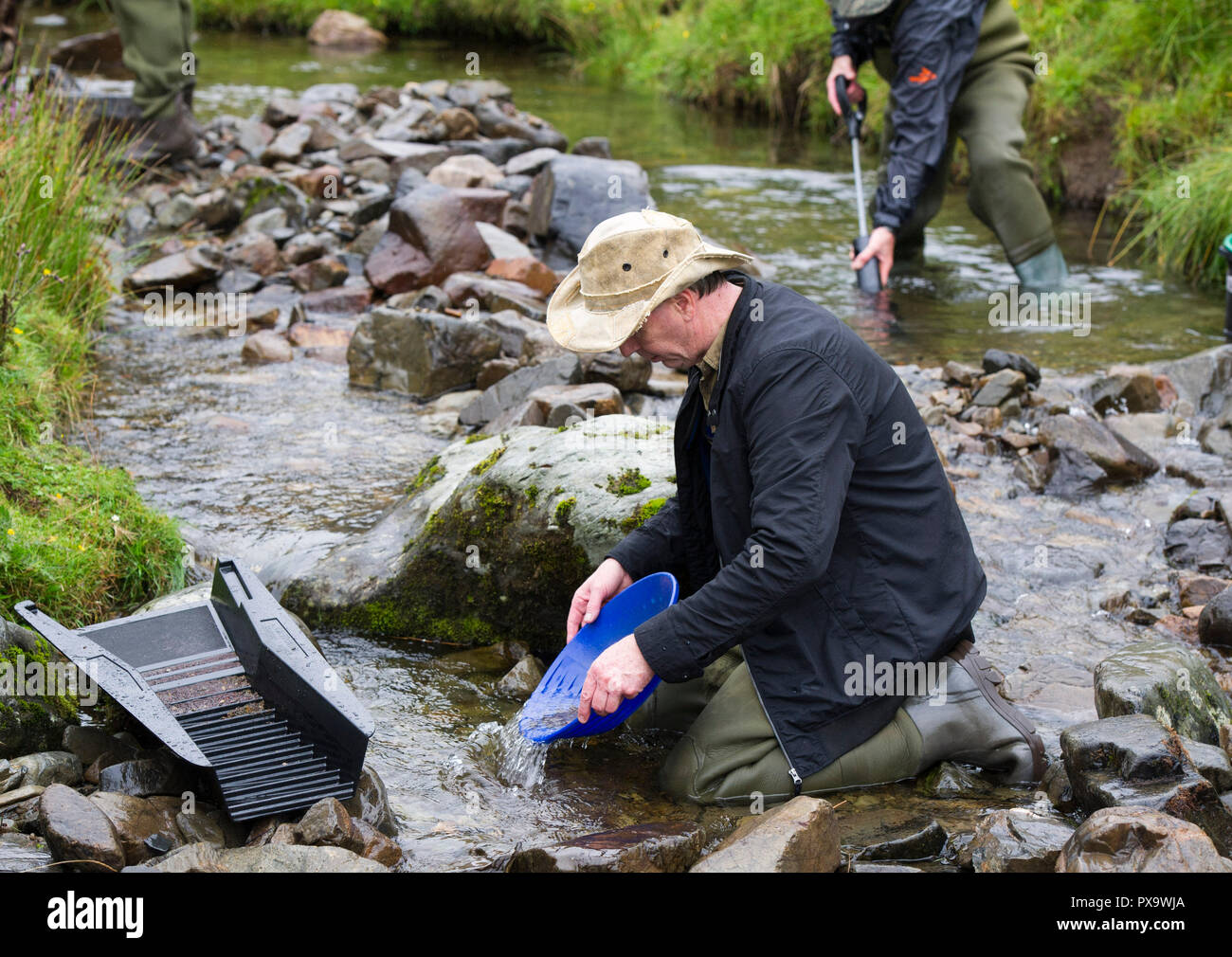 Flecks of gold in a pan hires stock photography and images Alamy