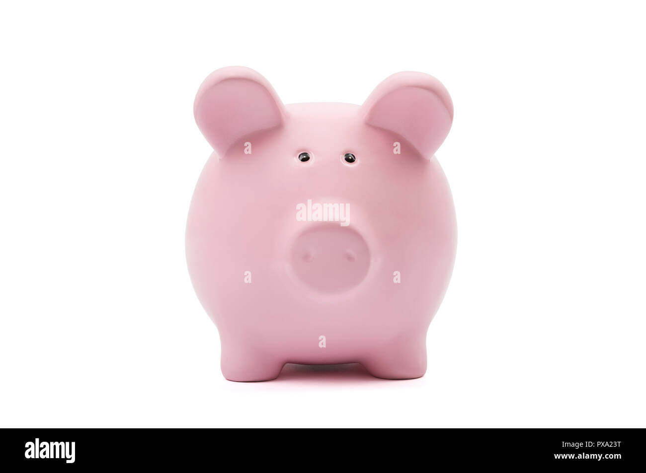 Piggy bank on white background with clipping path Stock Photo