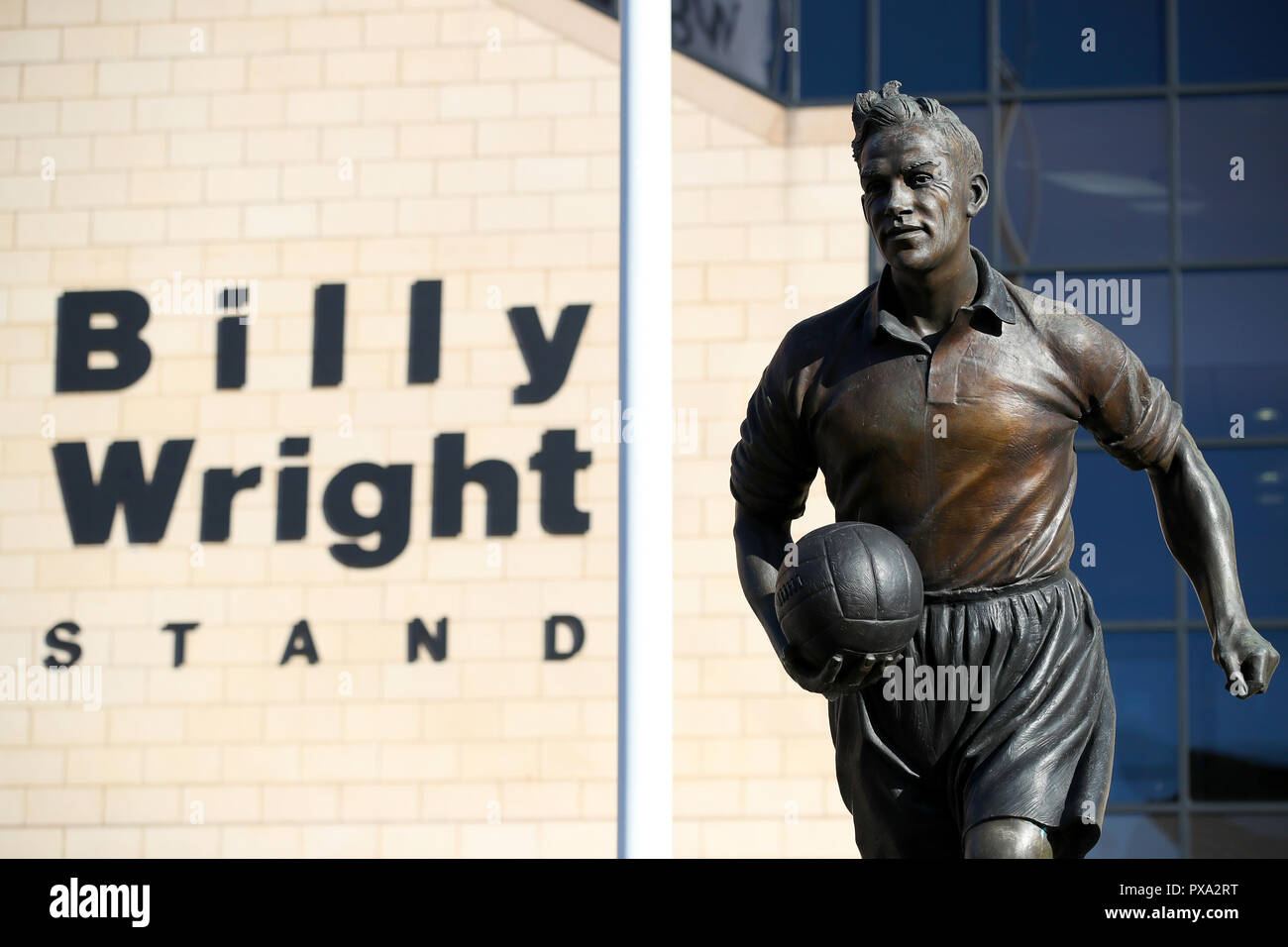 General view of the Billy Wright Statue at the Billy Wright Stand ahead