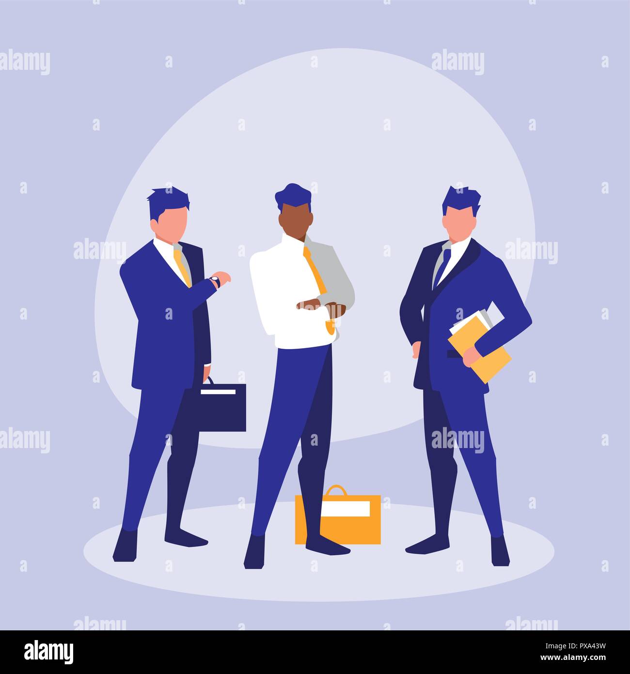 business people elegant avatar character vector illustration design ...
