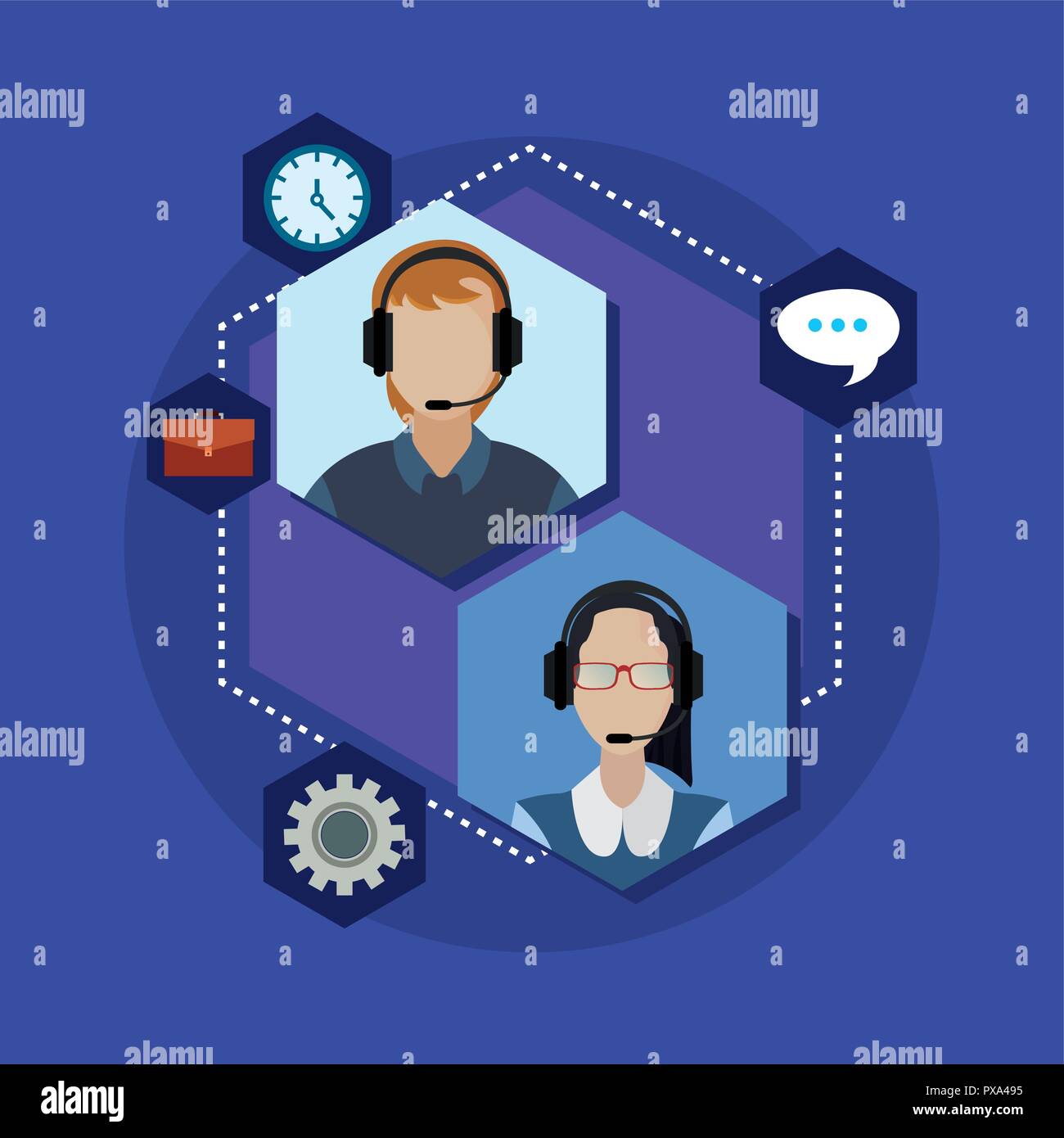 Customer Crew Vector team people workers characters customer service vector illustration ...