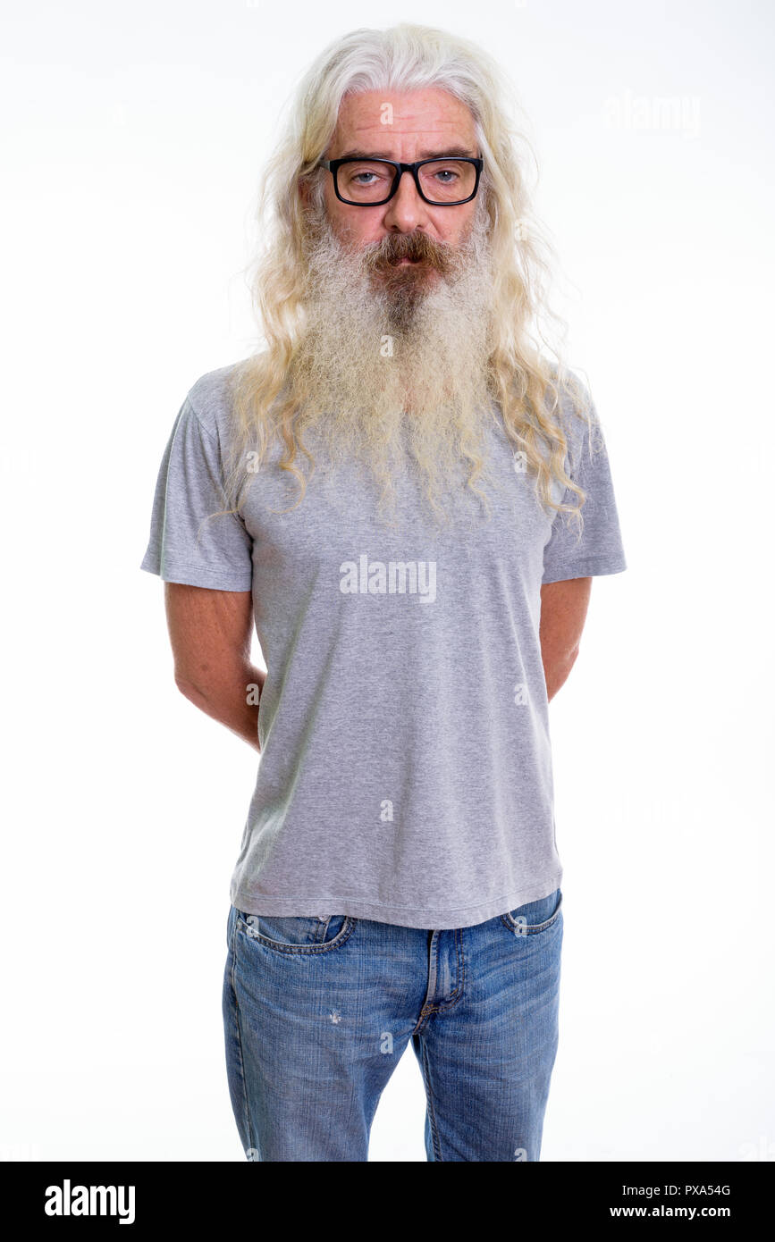 Bearded man wearing glasses hi-res stock photography and images - Alamy