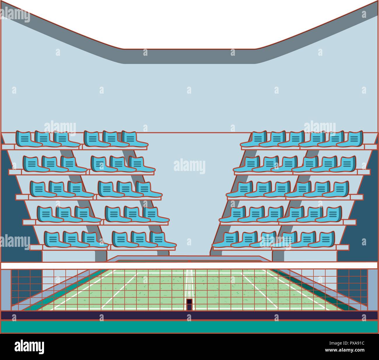 tennis stadium sport isolated icon vector illustration design Stock ...