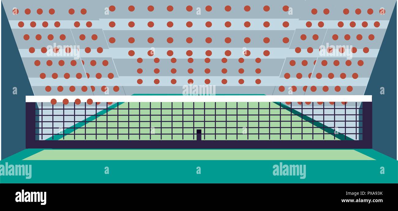 tennis stadium sport isolated icon vector illustration design Stock ...